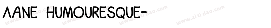 Lane Humouresque字体转换